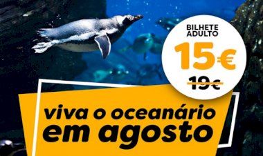 Oceanário com preços especiais em Agosto