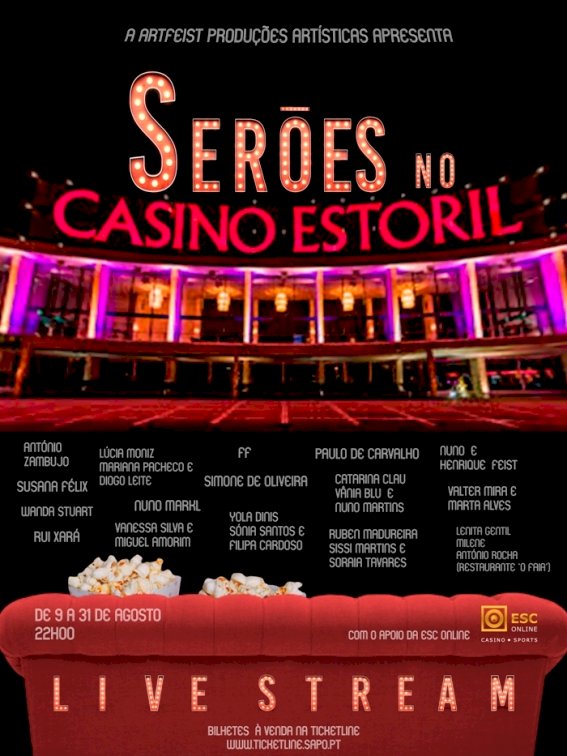 Casino Estoril reabre Auditório e Foyer panorâmico com stand-up comedy e concertos em live stream