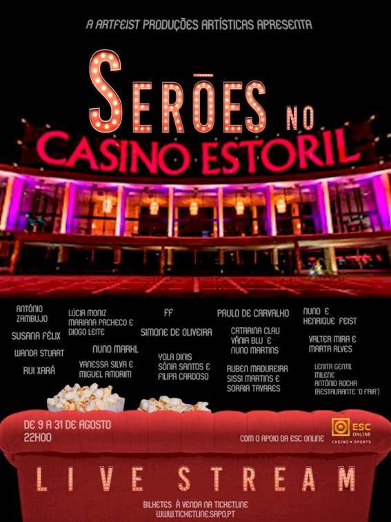 Casino Estoril propõe em live stream ciclo de concertos e stand-up comedy