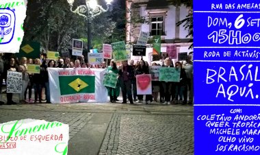 Brasil, aqui. Roda de Ativistas este domingo em Viseu