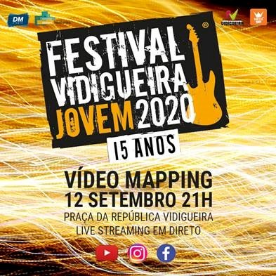 Festival Vidigueira Jovem em vídeo mapping