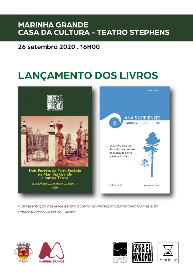 Apresentação de Anais Leirienses e livro de Gabriel Roldão no Teatro Stephens