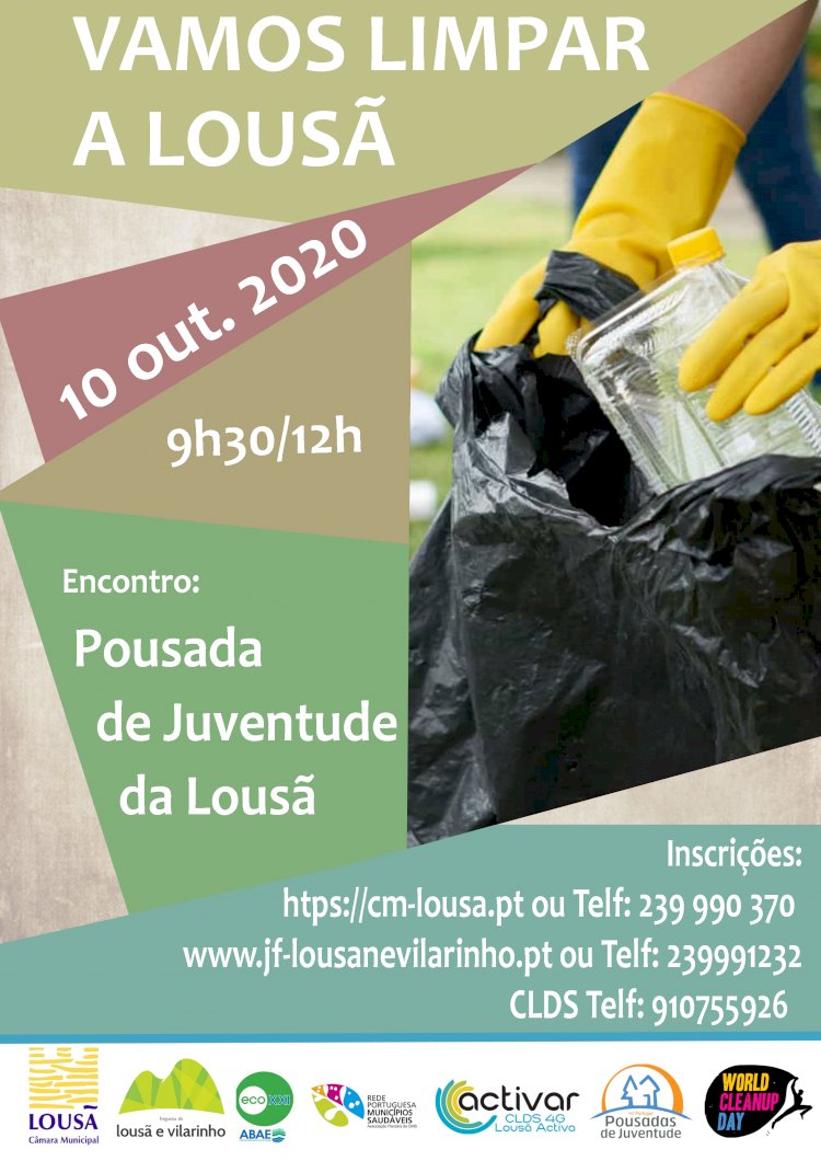 Iniciativa “Limpar a Lousã” tem lugar no dia 10 de outubro