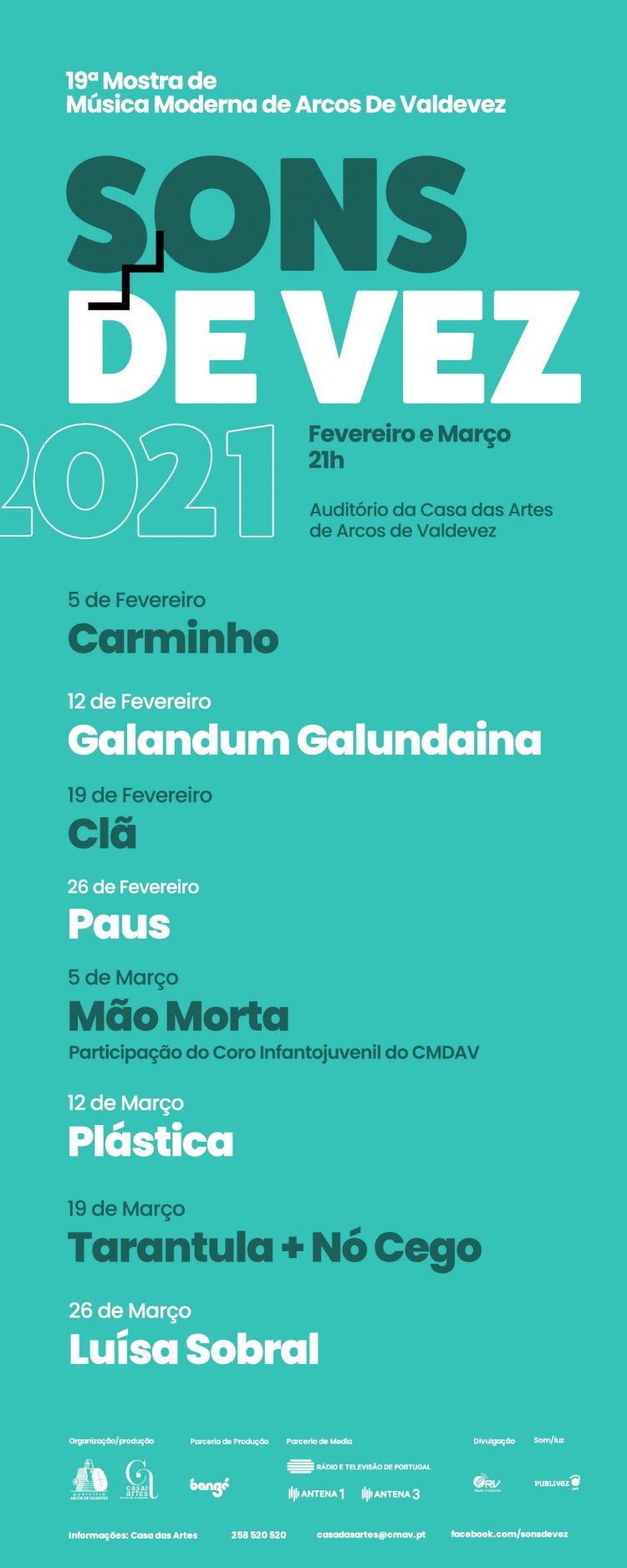 O Festival Sons de Vez regressa em 2021, com a sua 19ª edição repleta de grandes nomes