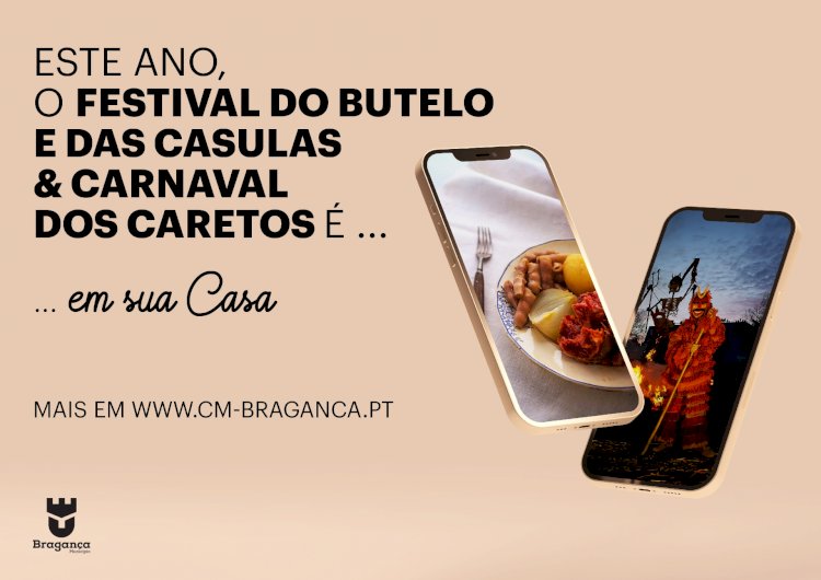 Festival do Butelo e das Casulas e Carnaval dos Caretos 2021 na casa de todos os portugueses