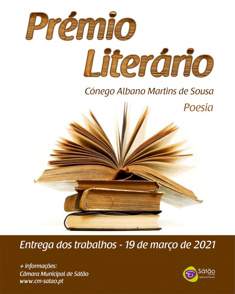 Inscrições abertas para o Prémio Literário Cónego Albano Martins de Sousa