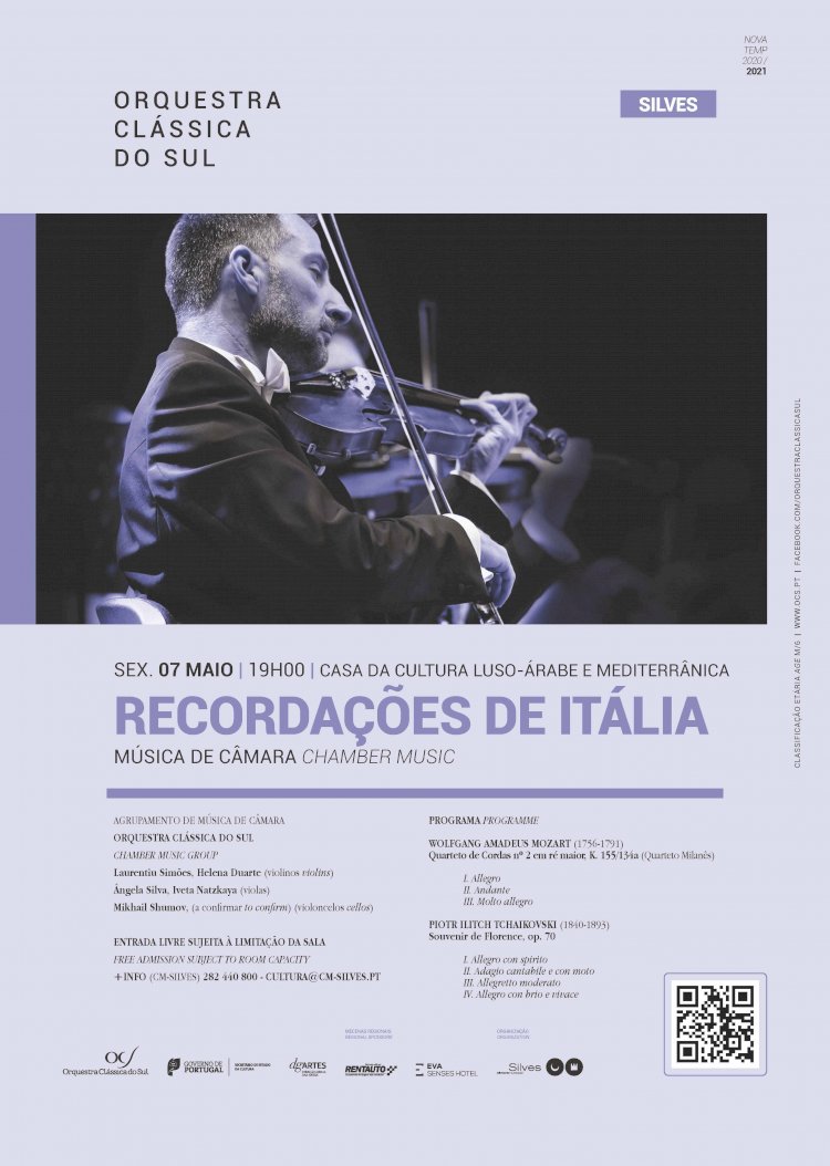 Casa da Cultura Luso-Árabe e Mediterrânica é palco de concerto da Orquestra Clássica do Sul