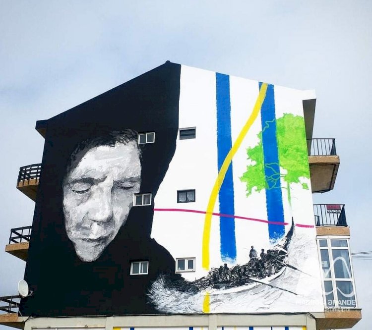 Arte Urbana na praia da Vieira homenageia população e arte Xávega