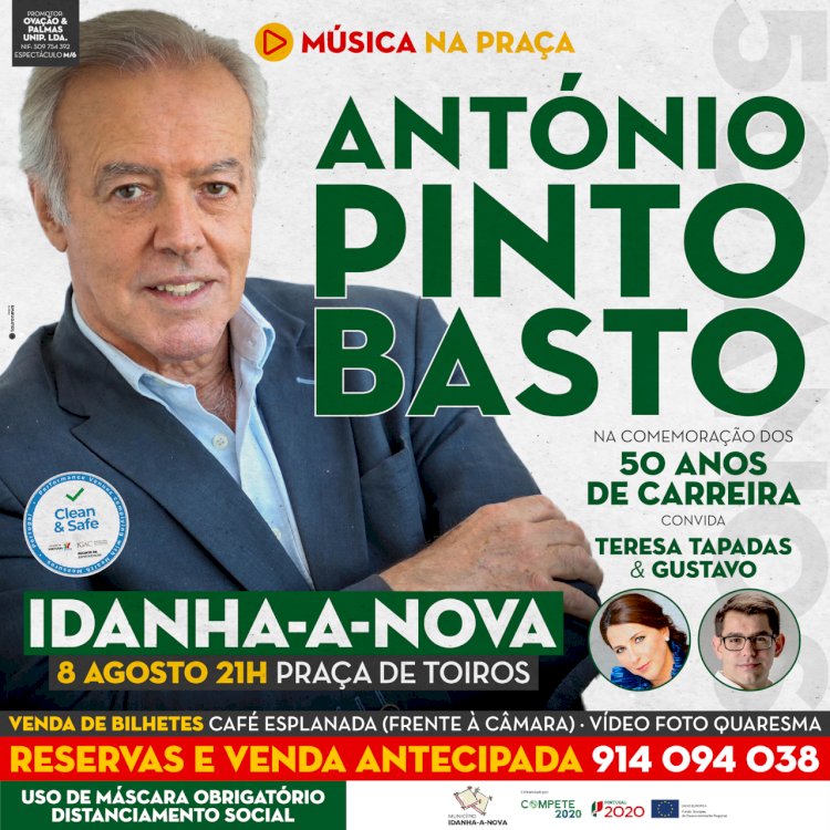 António Pinto Basto com espetáculo de fado em Idanha