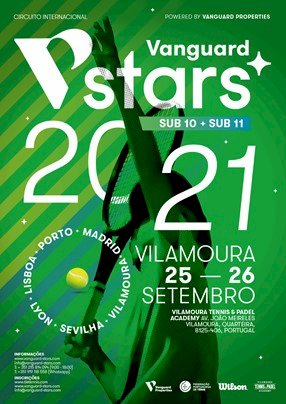 Circuito Internacional Vanguard Stars 2021 entre os dias 25 e 26 de setembro,  em Vilamoura