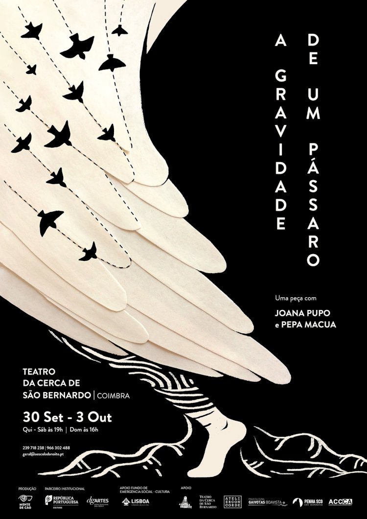 “A gravidade de um pássaro”: Joana Pupo e Pepa Macua estreiam nova peça