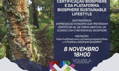 Município de Vouzela promove processo de certificação de sustentabilidade gratuito a entidades locais