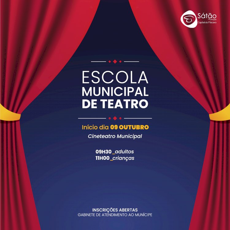 Escola Municipal de Teatro do Sátão inicia actividades para este ano lectivo