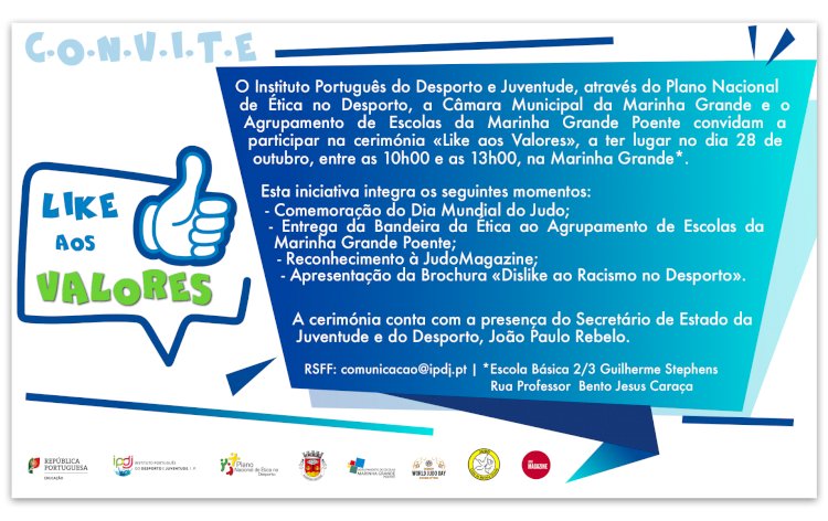 Instituto Português do Desporto e Juventude promove os valores do desporto no Dia Internacional do Judo