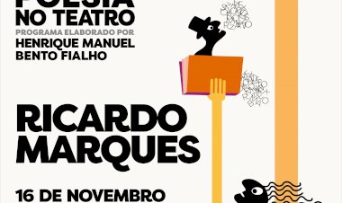 DIGA33 - Poesia no Teatro a 16 Novembro com Ricardo Marques nas Caldas da Rainha