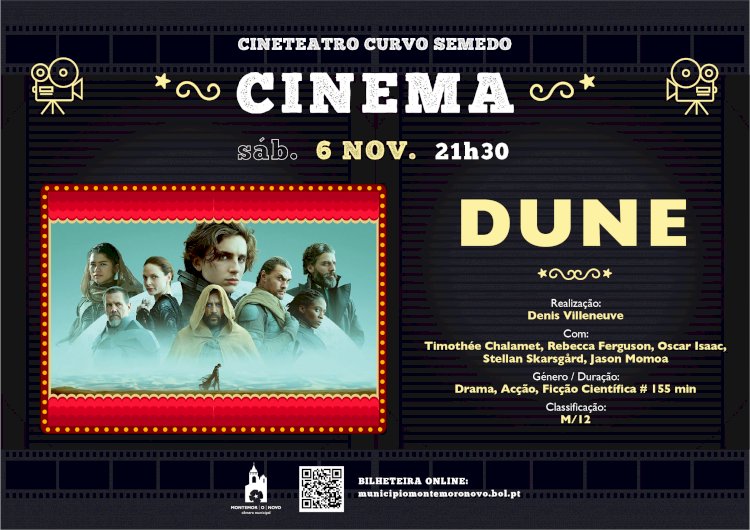 DUNE no Cineteatro Curvo Semedo a 6 de Novembro