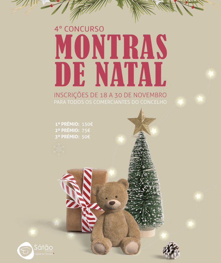 Município de Sátão promove a 4.ª edição do concurso de montras de Natal