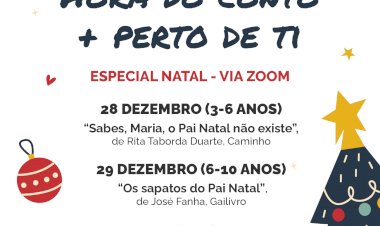 Biblioteca Municipal de Sobral de Monte Agraço dinamiza "Hora do Conto + Perto de Ti" - Especial Natal em formato online