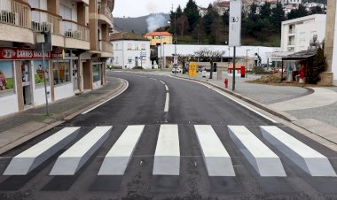 Santa Marta de Penaguião coloca passadeiras 3D para aumentar a segurança rodoviária