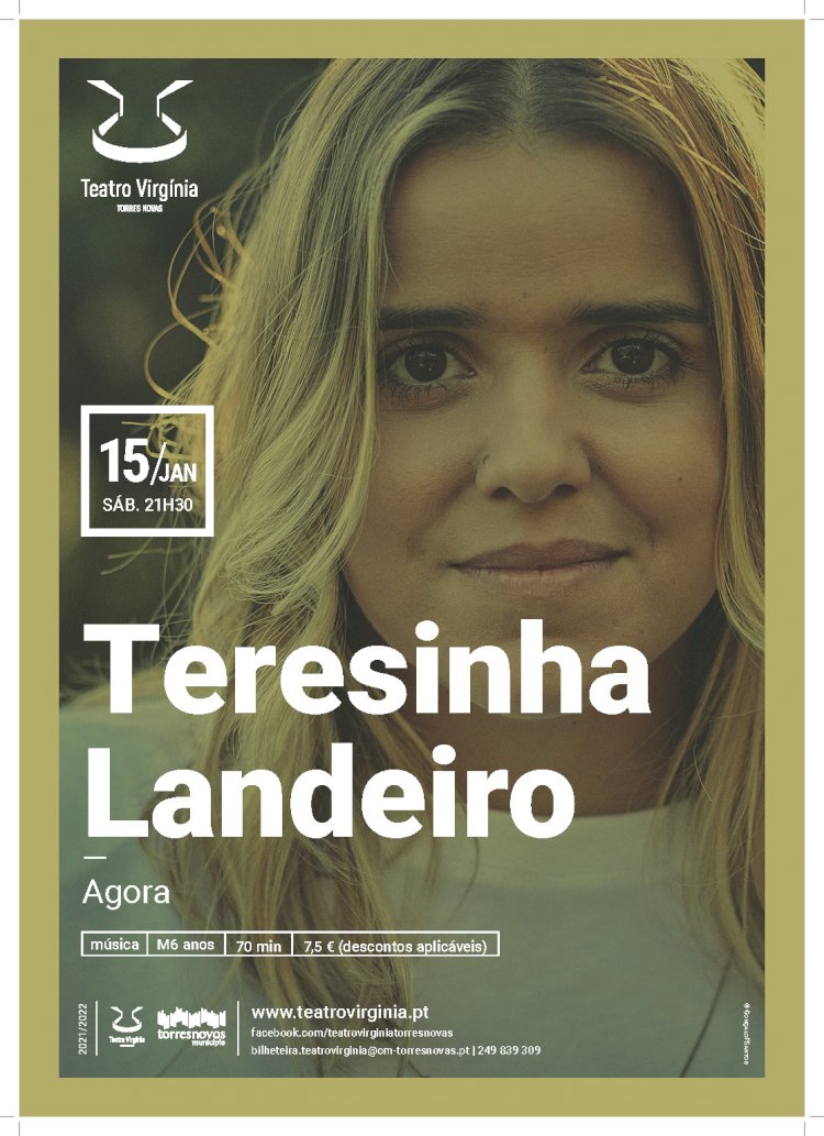 Fado jovem de Teresinha Landeiro dia 15 de Janeiro no Teatro Virgínia