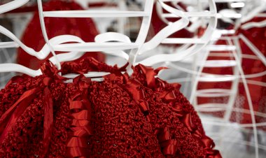 "Mordomas" em montagem no museu municipal de Caminha