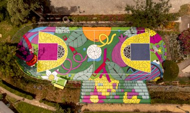 Chamusca ganha campo icónico de Basket com arte de Vasco Costa