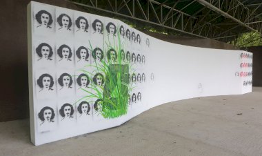 Mural comemorativo do 40º aniversário do Festival de Vilar de Mouros