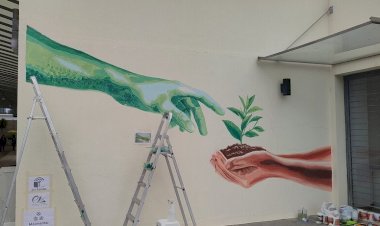 A Escola Profissional de Moimenta da Beira participa no "Muros com Vida"