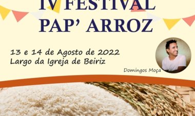 Beiriz acolhe o IV Festival Pap’Arroz