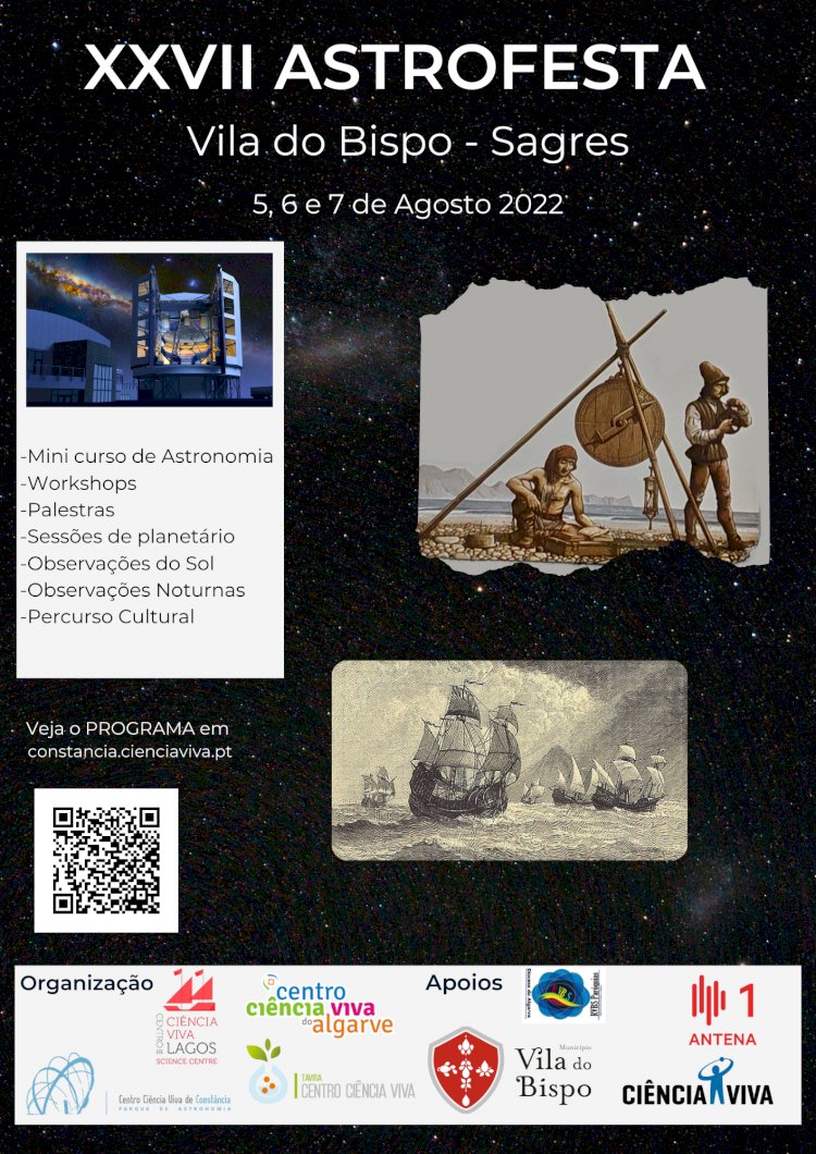 Sagres recebe Festa da Astronomia de 5 a 7 de Agosto