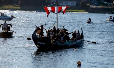 Enchente em Vila Nova de Cerveira para assistir à invasão viking
