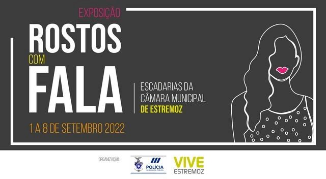 Exposição "Rostos com fala" contra a violência doméstica