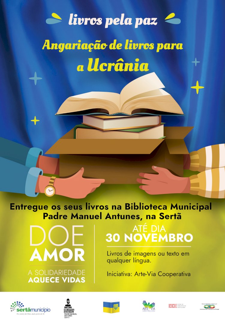 Angariação de livros para a Ucrânia até 30 de Novembro