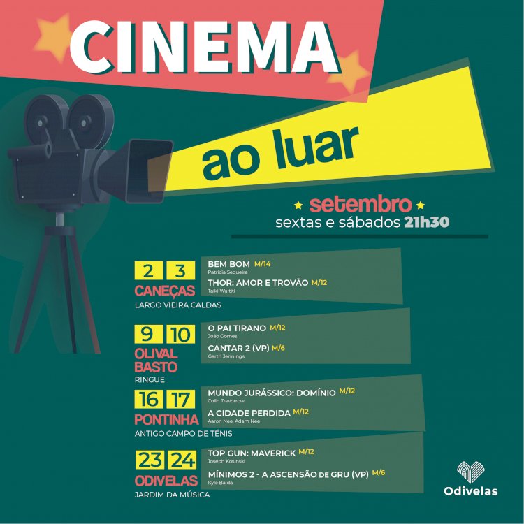 Sessões de «Cinema ao Luar» regressam a Odivelas