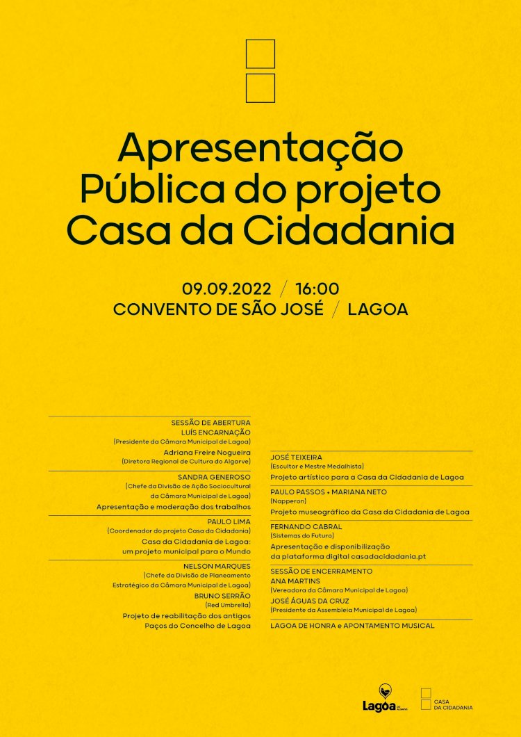 Apresentação Pública do projecto Casa da Cidadania em Lagoa