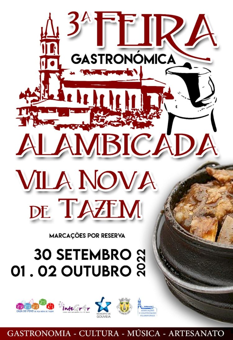 3.ª Feira Gastronómica - Alambicada de Vila Nova de Tazem