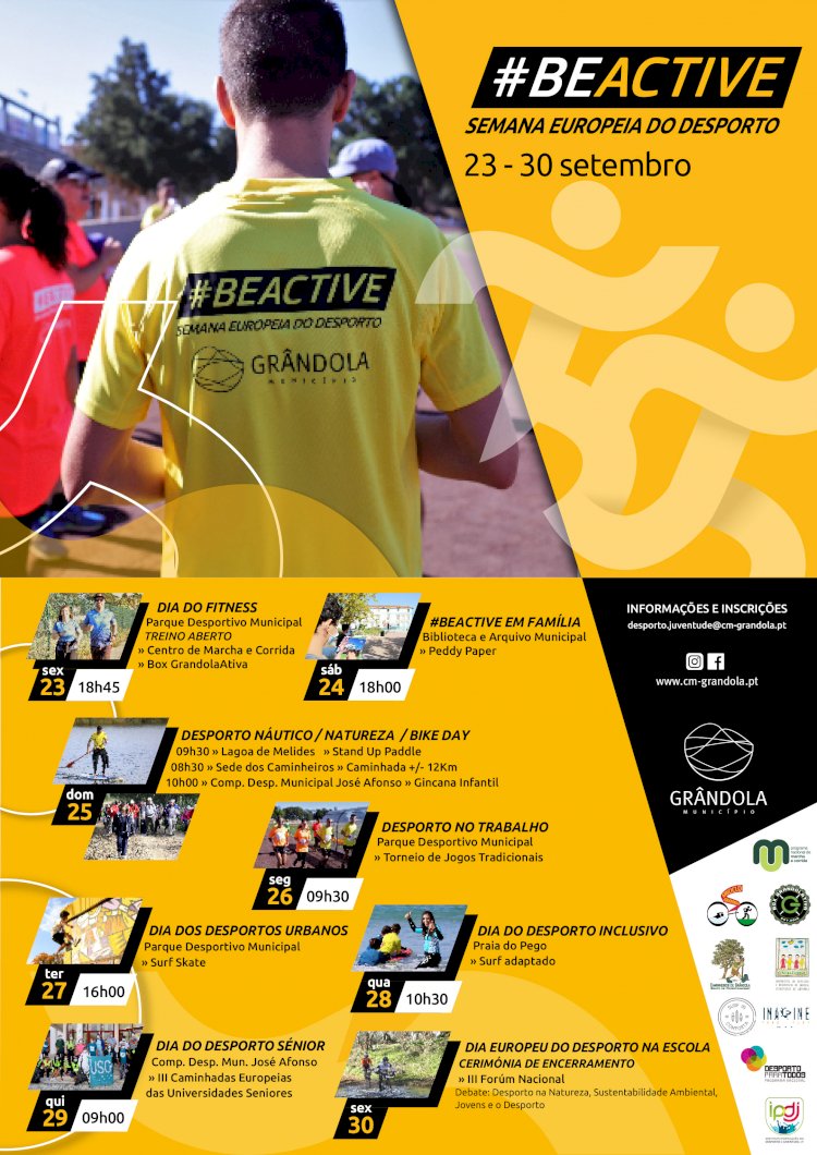 #BEACTIVE é o lema para a Semana Europeia do Desporto!