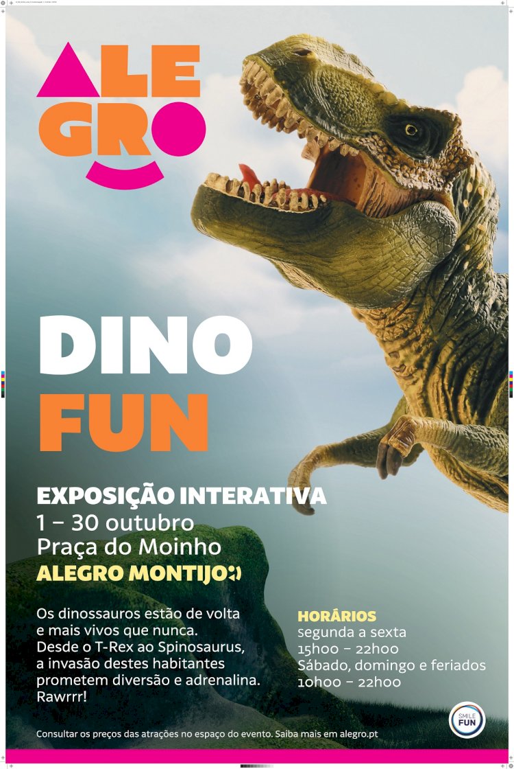 Dinossauros regressam ao Alegro Montijo para uma experiência jurássica