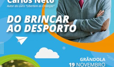 Professor e investigador Carlos Neto dá palestra sobre a importância da brincadeira na infância