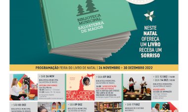 Feira do Livro de Natal de 26 de novembro a 30 de dezembro na Biblioteca Municipal de Salvaterra de Magos