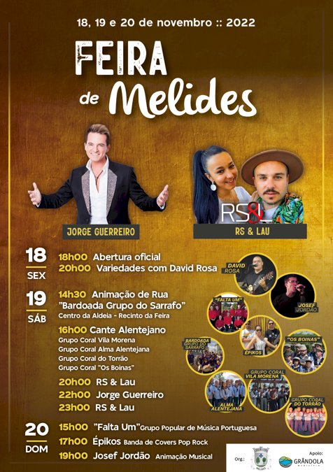 Feira de Melides regressa de 18 a 20 de Novembro