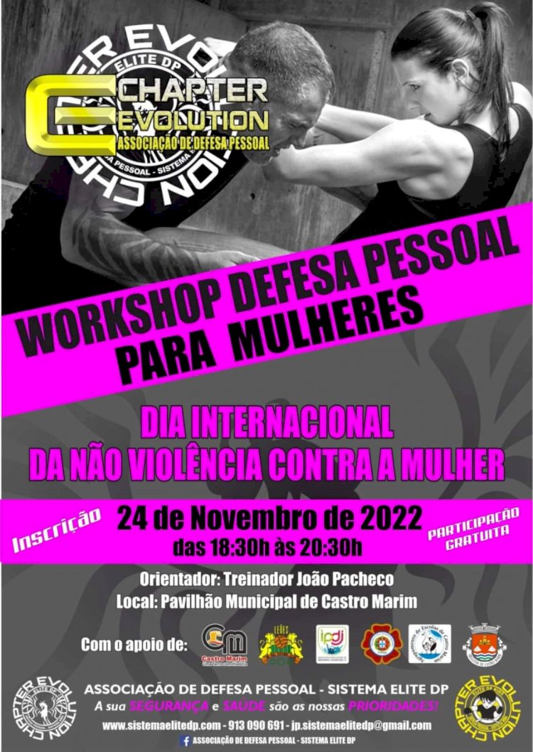 Workshop de Defesa Pessoal para Mulheres em Castro Marim