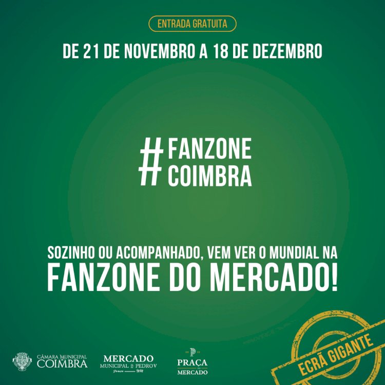 Mercado Municipal D. Pedro V  em Coimbra funciona como Fan Zone