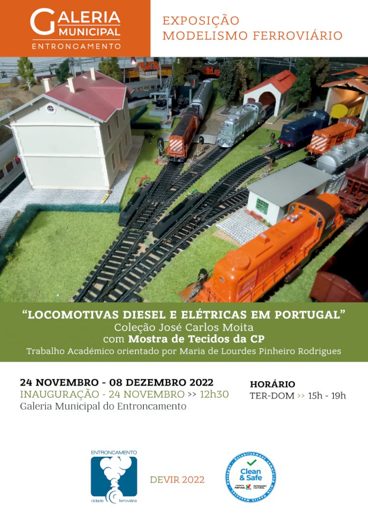 Exposição de Modelismo Ferroviário “Locomotivas Diesel e Elétricas em Portugal”
