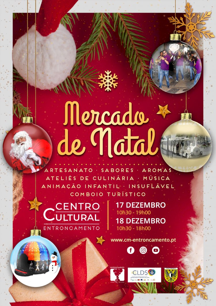 Mercado de Natal dinamiza comércio no centro da cidade de Entroncamento