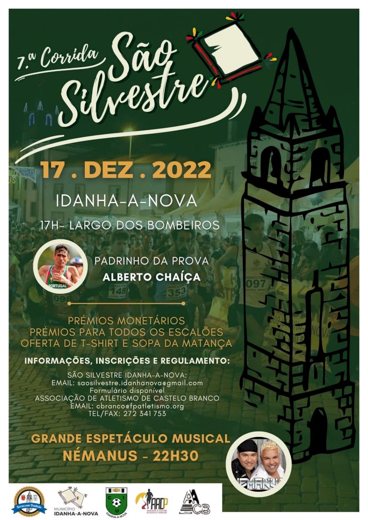 São Silvestre de Idanha-a-Nova marcada para 17 de dezembro