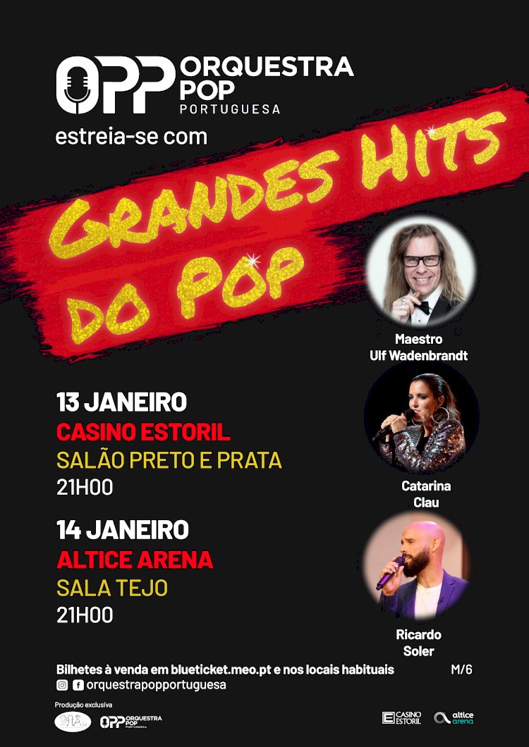 Orquestra POP Portuguesa estreia “Grandes Hits do Pop” no Casino Estoril e no Altice Arena