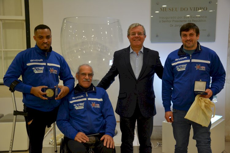 Campeões de andebol em cadeira de rodas recebidos pelo presidente da câmara