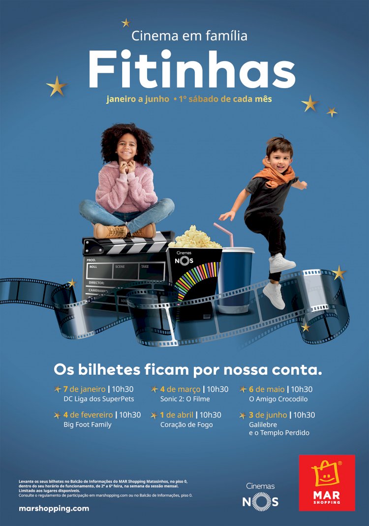 "Fitinhas": Cinema infantil gratuito regressa aos centros MAR Shopping
