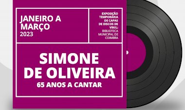 Biblioteca Municipal apresenta mostra de capas de discos de vinil dedicada a Simone de Oliveira